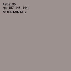#9D9190 - Mountain Mist Color Image